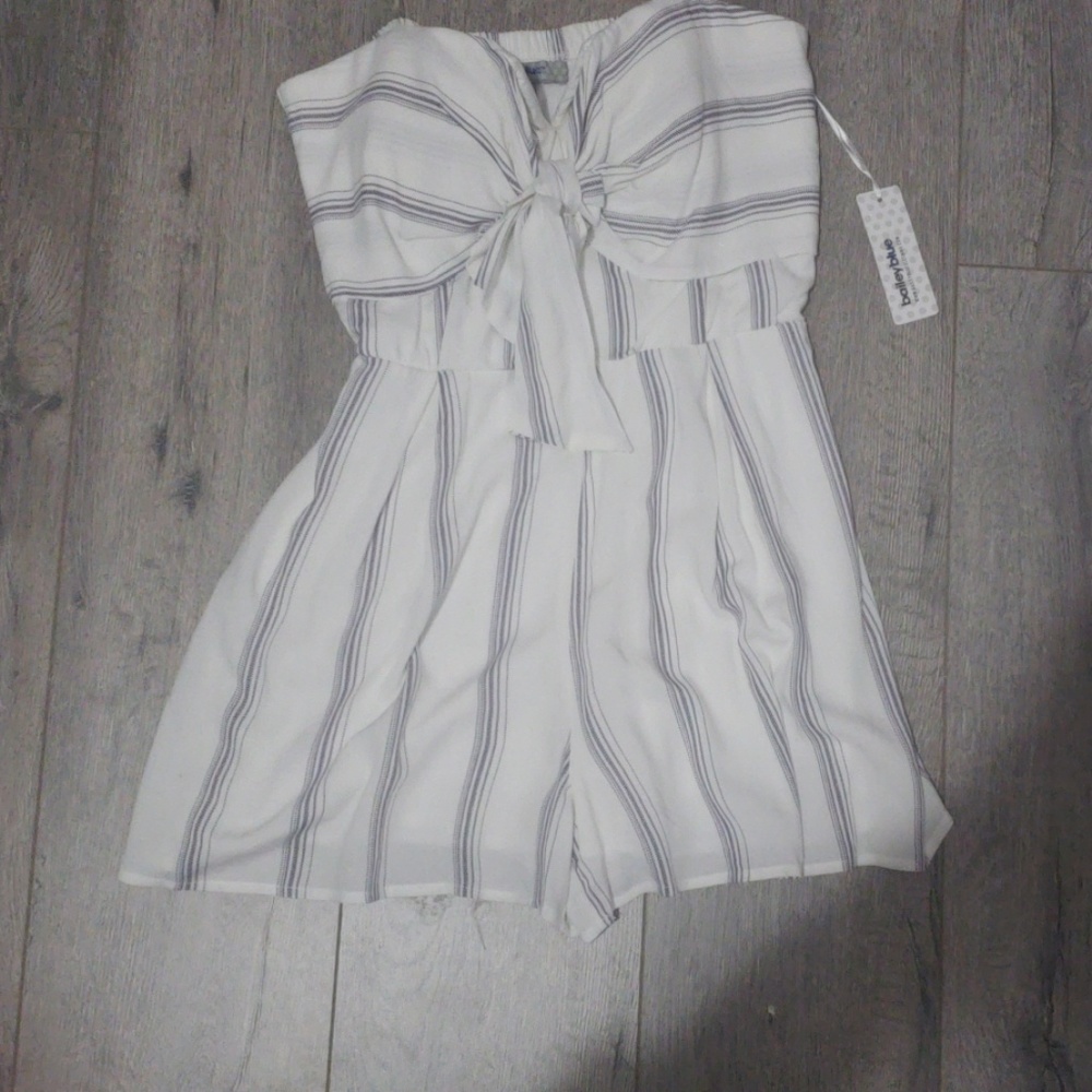 Striped romper